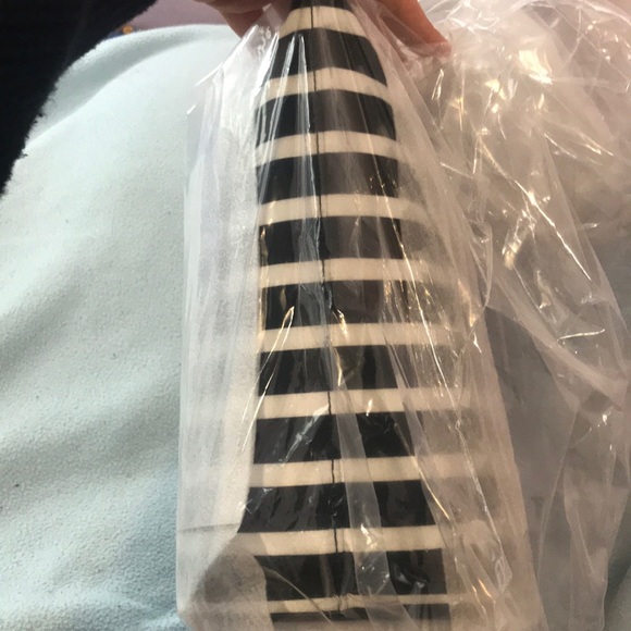 kate spade Bags Kate Spade Hayden Sailing Black White Stripe Top